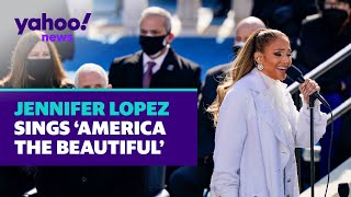 Jennifer Lopez performs 'America the Beautiful' at Biden inauguration