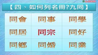 UST營銷講座列名冊3如何列名單九宮格九同法3 3九同法的詳細說明之二