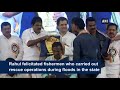 rahul gandhi felicitates fishermen in kerala kerala news