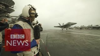 USS George Washington: On board aircraft carrier - BBC News