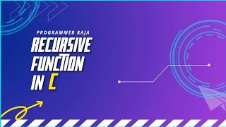 Recursive function in C programming || Tutorial #25