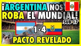 ECUADOR GOLEA A ARGENTINA - PERÚ FUERA DEL MUNDIAL SUB 17
