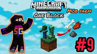 I made an Insane Mob Farm in One Block || #trending #viral #minecraft