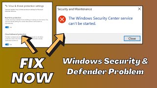 How to Fix Windows Security Service & Defender not Working in 2 Minutes