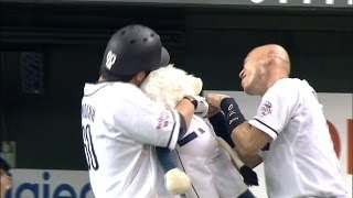 【プロ野球パ】バックスクリーンへ一直線！おかわり君の13号ソロHR 2014/07/01 L-F