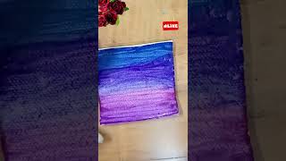 Mini Canvas Scenery drawing #shorts #viral #shortvideo