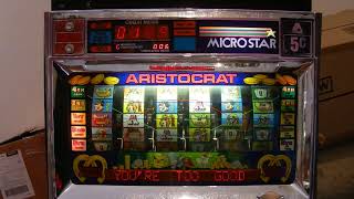 Aristocrat Mircostar Royal Ascot 6 Reel   Slot Machine