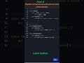 Master Inheritance in Python: Parent and Child Classes Made Easy! 🐾  #coding #python #interview