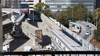 跨座式モノレールの分岐器転換【大阪モノレール 千里中央駅】