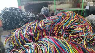 Aluminium base Cable How to peel Scrap to cash