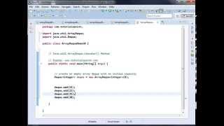 Java util ArrayDeque iterator Method