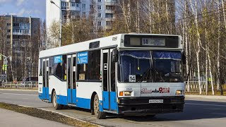 Nizhnevartovsk, trip by MAZ-104.X25 # В 692 НУ 186 the bus (23.02.2023).