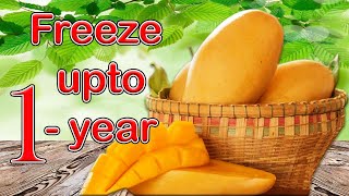 How to freeze mangoes | store mangoes without preservatives | enjoy mango shake round the year