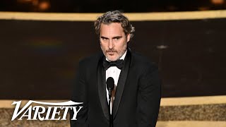 Joaquin Phoenix Says He's Been a 'Scoundrel' in 'Joker' Speech at Oscars