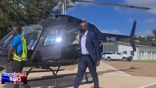 ZimParks and MJ Air launch helicopter services in Victoria Falls