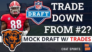 LATEST Chicago Bears Mock Draft With TRADES! Trade Down From #2 Pick In 2023 NFL Draft?