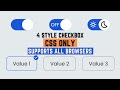 Custom Checkbox Design Using CSS Only | Html CSS