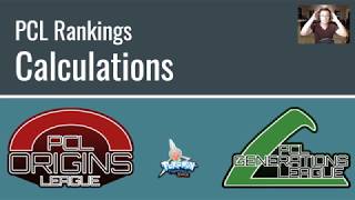 PCL Rankings Calculations Explained