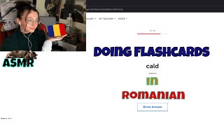 ASMR in Romanian | Doing Flashcards 🇷🇴