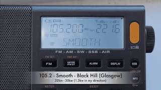 FM Bandscan - Tillicoultry, Scotland, UK (wire antenna)