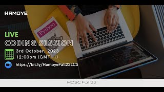 HDSC Fall '23 LIVE CODING SESSION 4