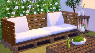 The Sims 4: Eco Lifestyle Pack Create Custom Functional Pallet Furniture! #sims4 #ts4ecolifestyle