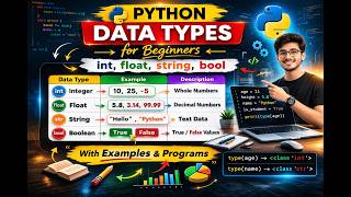 Python Data Types for Beginners | int, float, string, bool Explained