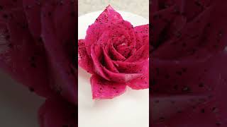 Send you an edible rose - Dragon Fruit carving - Part 2