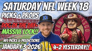 Panthers vs Bucs & Seahawks vs 49ers Saturday NFL Football Picks Today Week 18 | NFL Props Today