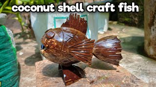 coconut shell craft fish🐟||coconut shell craft ideas ||master ideas || #diy || fish craft ||fish ||