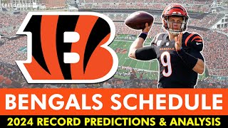 Cincinnati Bengals 2024 Record Prediction & Schedule Breakdown For Each Game In 17 Game NFL Schedule