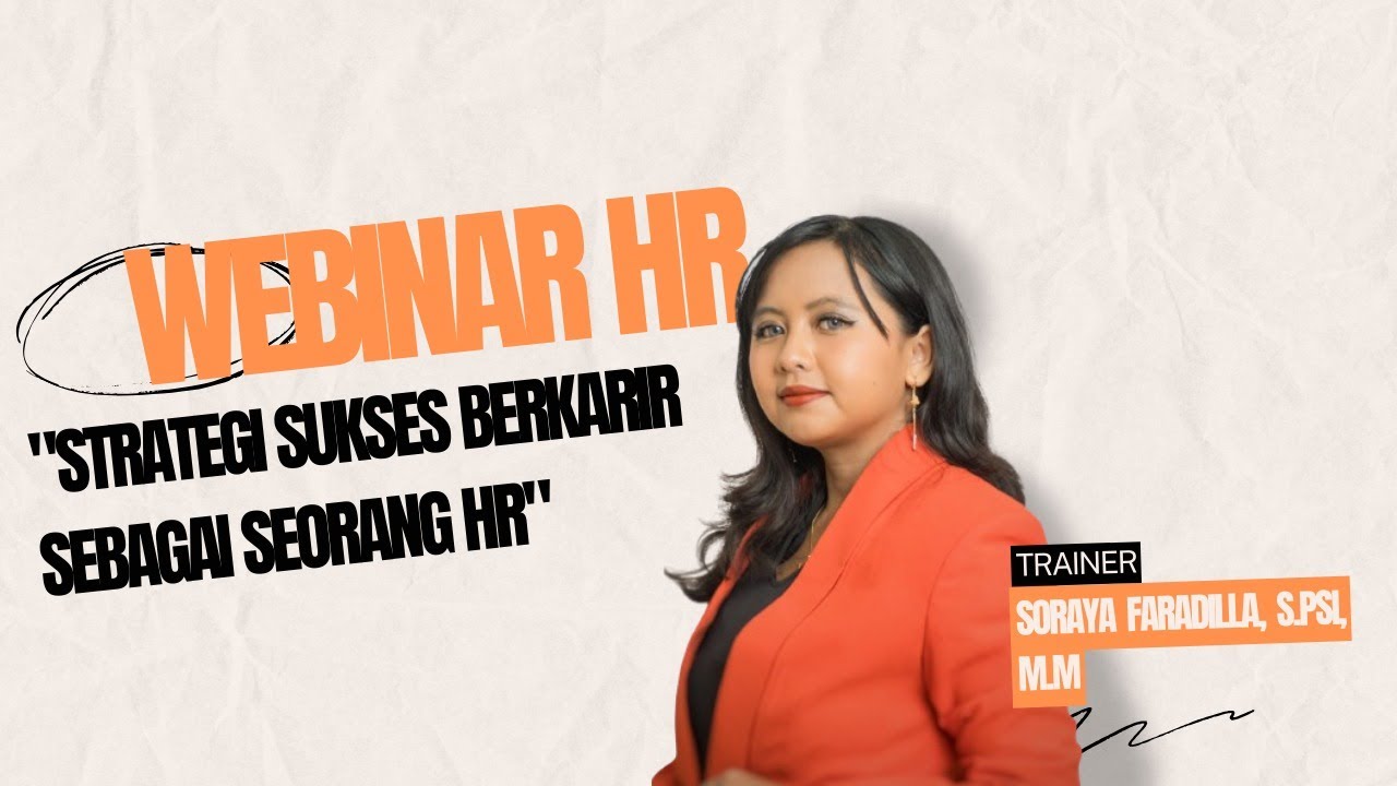 Webinar Gratis Hr Strategi Sukses Berkarir Sebagai Seorang Hr Youtube