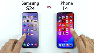 Samsung S24 vs iPhone 14 | SPEED TEST