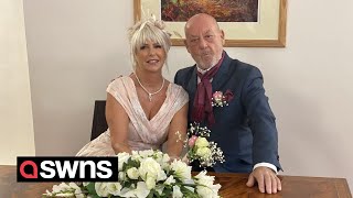 Bride ties the knot at 64 after her ex set her up with his best friend | SWNS