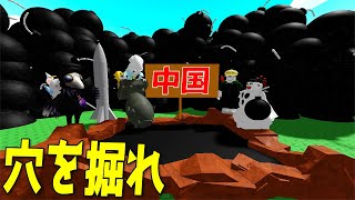 中国まで穴を掘るだけのゲームがRobloxに登場した件　-ロブロックス[りりちよ]