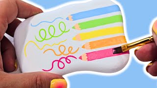 ✏️ Pencil Power: Back-to-School Rock Painting Made Easy!