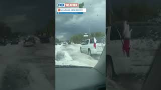 That's Not Snow: Hail Pounds New Mexico As Streets Turned Into Rivers Of Hail