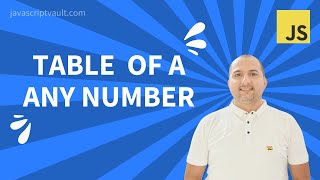 Generate a Table of any Number #javascript #html #css
