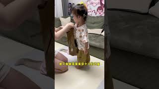 没想到人类幼崽和猫的衣服居然真的可以互换穿~🥰🐱#cat #catandbaby #猫 #baby