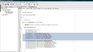 Mutiple panels in Java using Netbeans 1