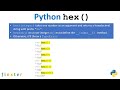 Python hex() Function -- Not a Magic Trick