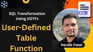 UDTF(User-defined table function) using SQL in Snowflake #datatransformation #snowflake