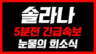 [솔라나]🚨5분전 긴급속보🚨24시간 뒤 500배 대폭발시작! 필수시청 #솔라나코인 #솔라나코인전망 #솔라나코인분석 #솔라나분석 #솔라나전망 #솔라나호재 #솔라나etf #솔라나급등