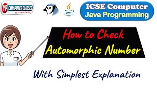 Automorphic number in java | Java Program to check automorphic number | YP Computer Classes