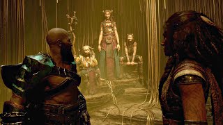 God of War 5 Ragnarok - Kratos Meets The NORNS Fate Revealed Scene (4K 60FPS) God of War 2022