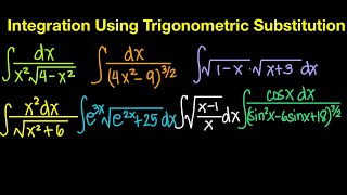 Integration Using Trigonometric Substitution (Live Stream)