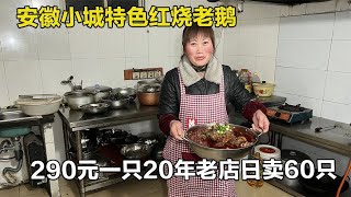 安徽来安9斤半老鹅红烧，一年土鹅现杀现炖290元一只，还能涮火锅！【舟小九】