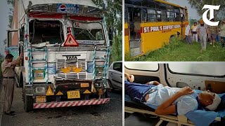 Student killed as school bus meets with accident in Punjab's Dasuya