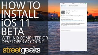 Install iOS 11 Beta Without A Computer or Developer Account