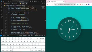 ASMR Programming - Creating Analog Clock With HTML, CSS And JavaScript - JavaScript Projects